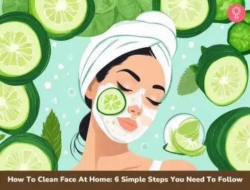 how to clean face at home