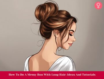 how do messy bun with long hair