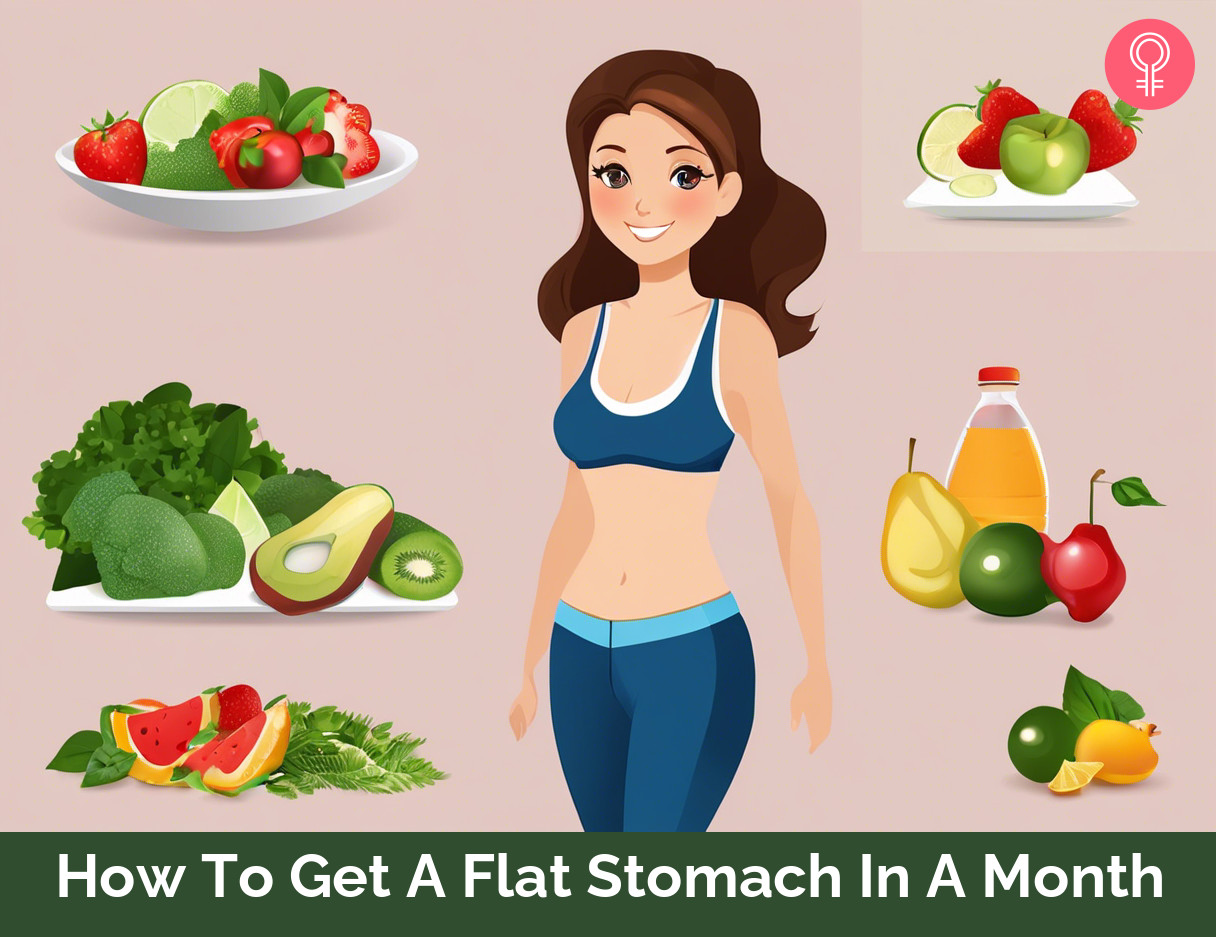 how to get a flat tummy in a month