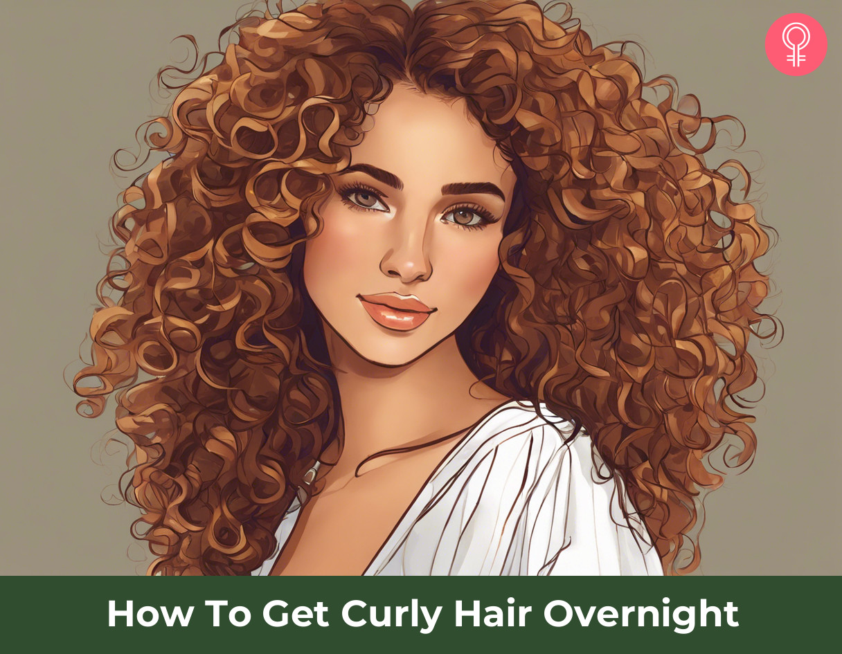 how to get curly hair overnight