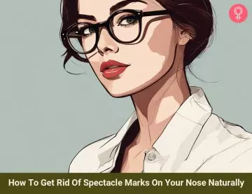 get rid of spectacle marks on your nose