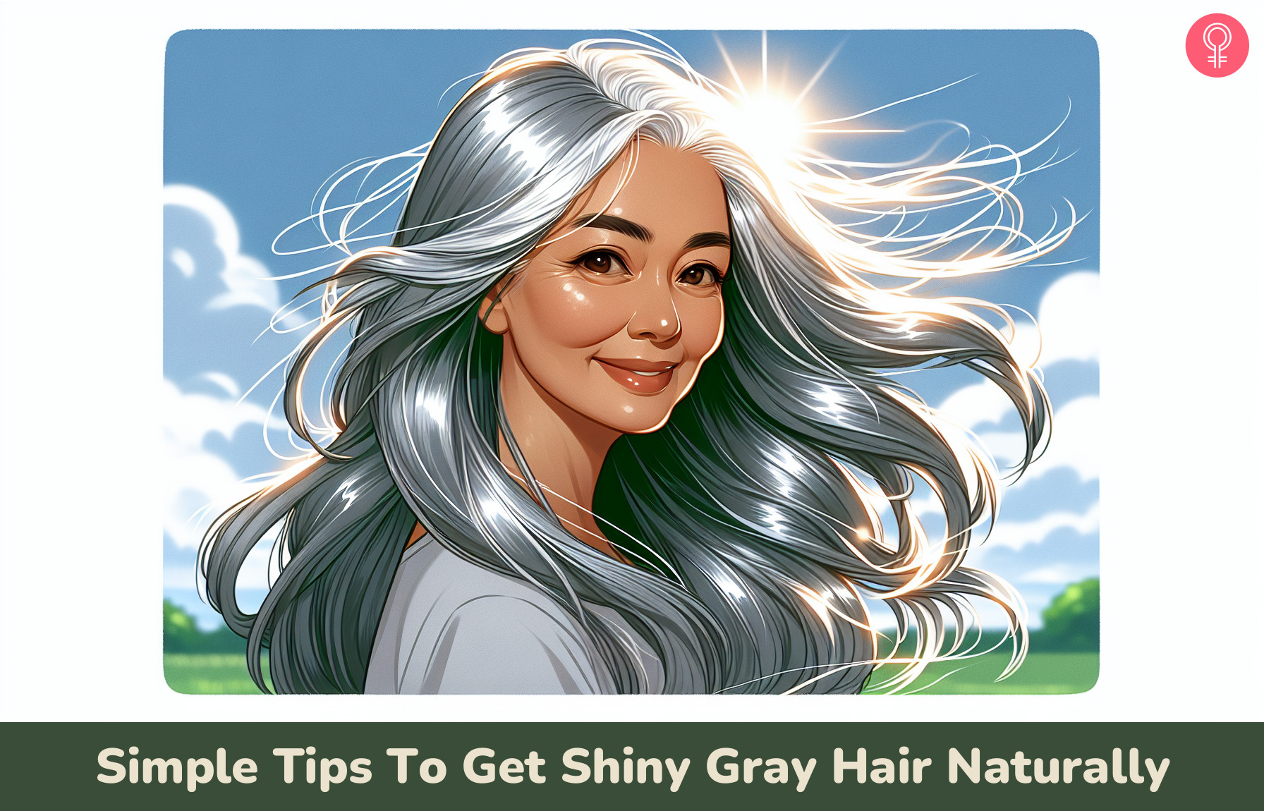 Gray Hair Shine_illustration