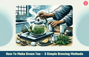 make green tea_illustration