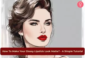 Mattify A Glossy Lipstick