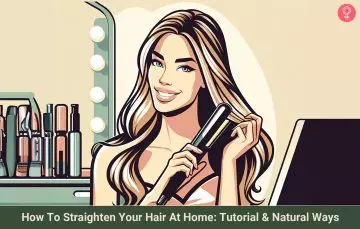 How To Straighten Your Hair At Home: Tutorial & Natural Ways