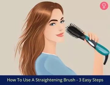 how to use a straightening brush