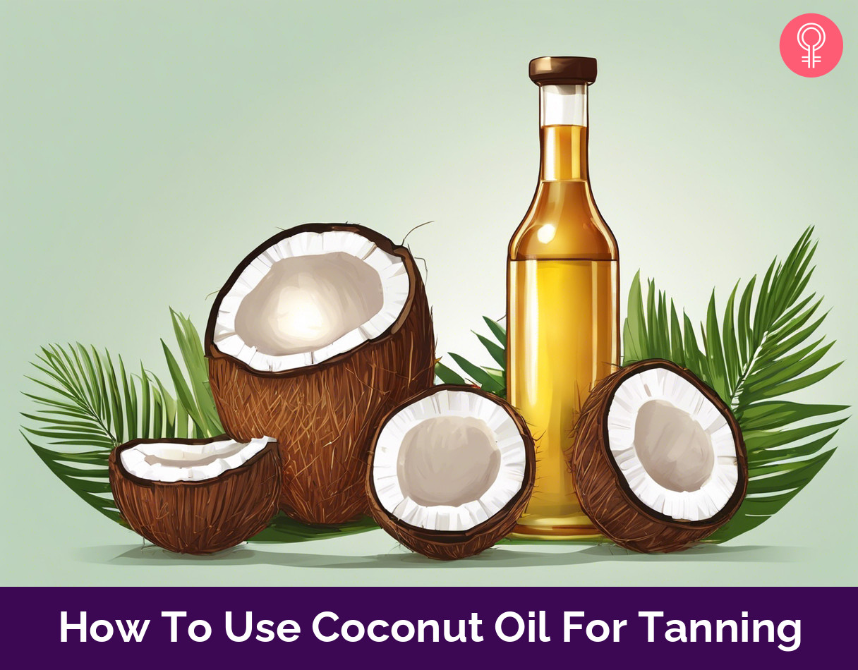 coconut oil for tanning_illustration