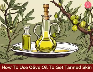 olive oil for tanning_illustration