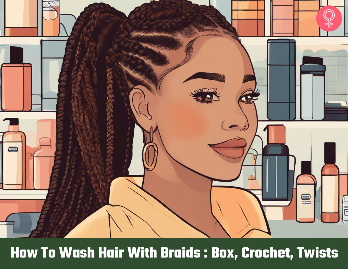 wash your hair with braids