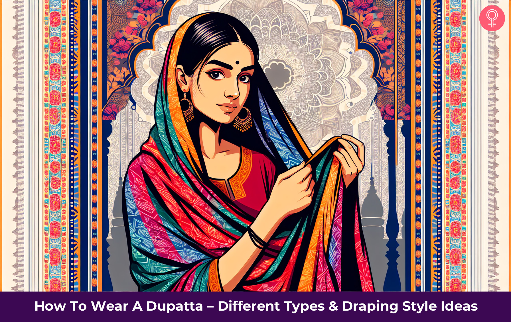how to wear dupatta