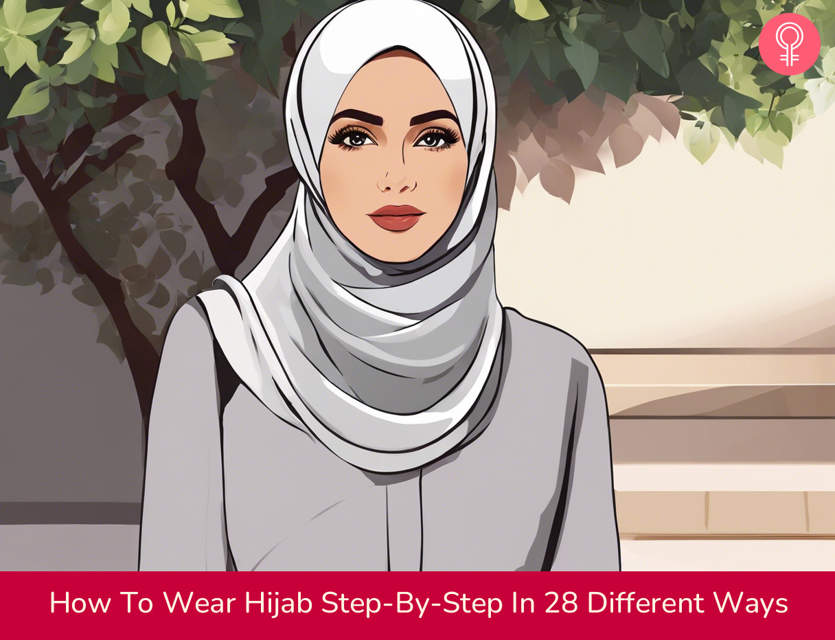 how to wear hijab stepbystep in 28 different ways illustration