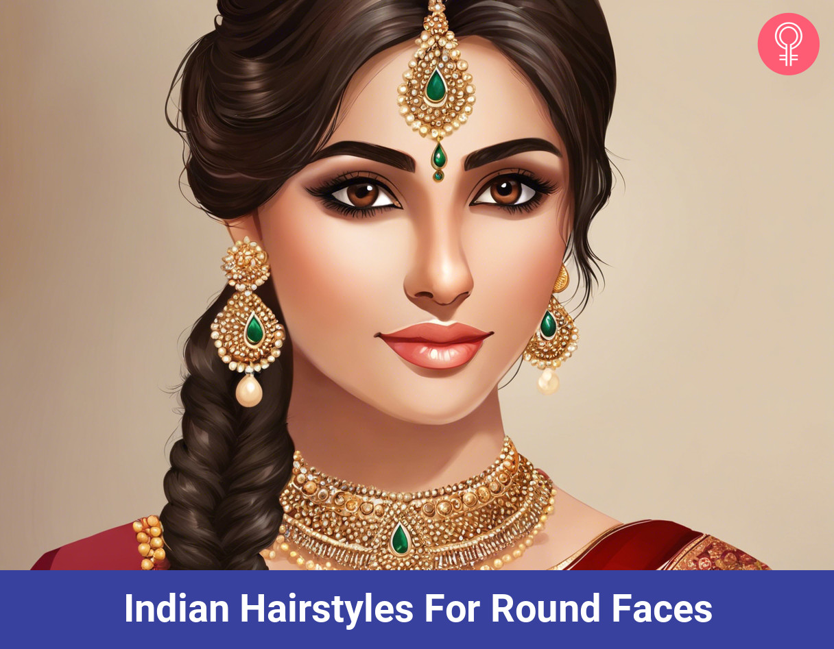 Indian Hairstyles For Round Faces