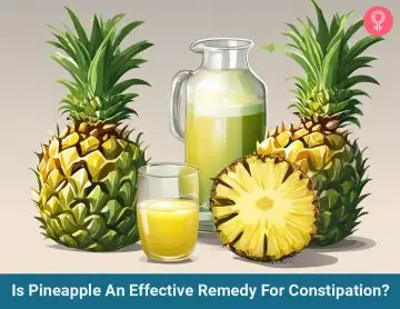 pineapple juice for constipation_illustration