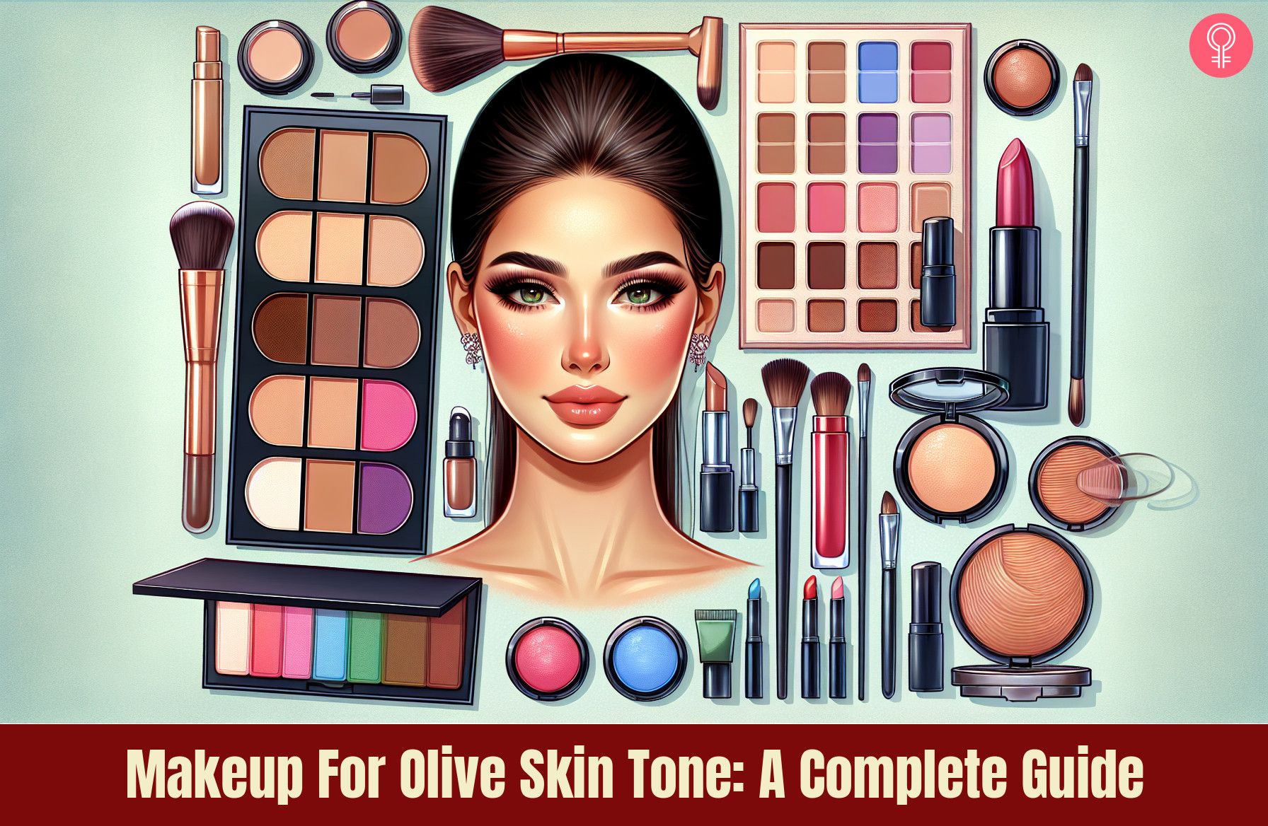 Makeup For Olive Skin Tone_illustration