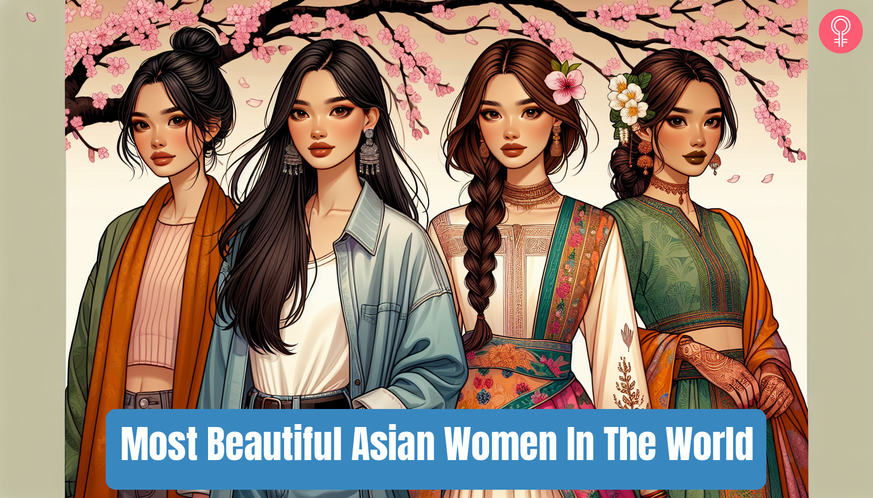 beautiful asian women_illustration