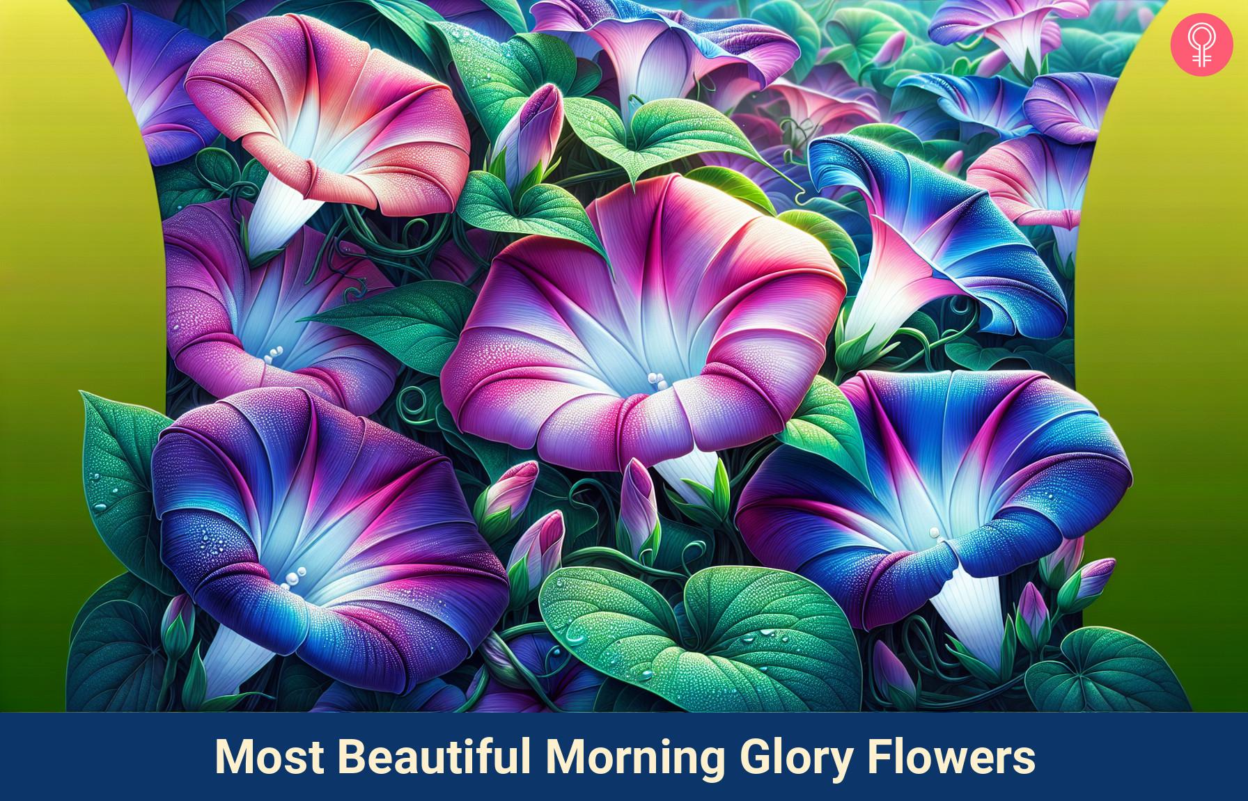 morning glory flower_illustration