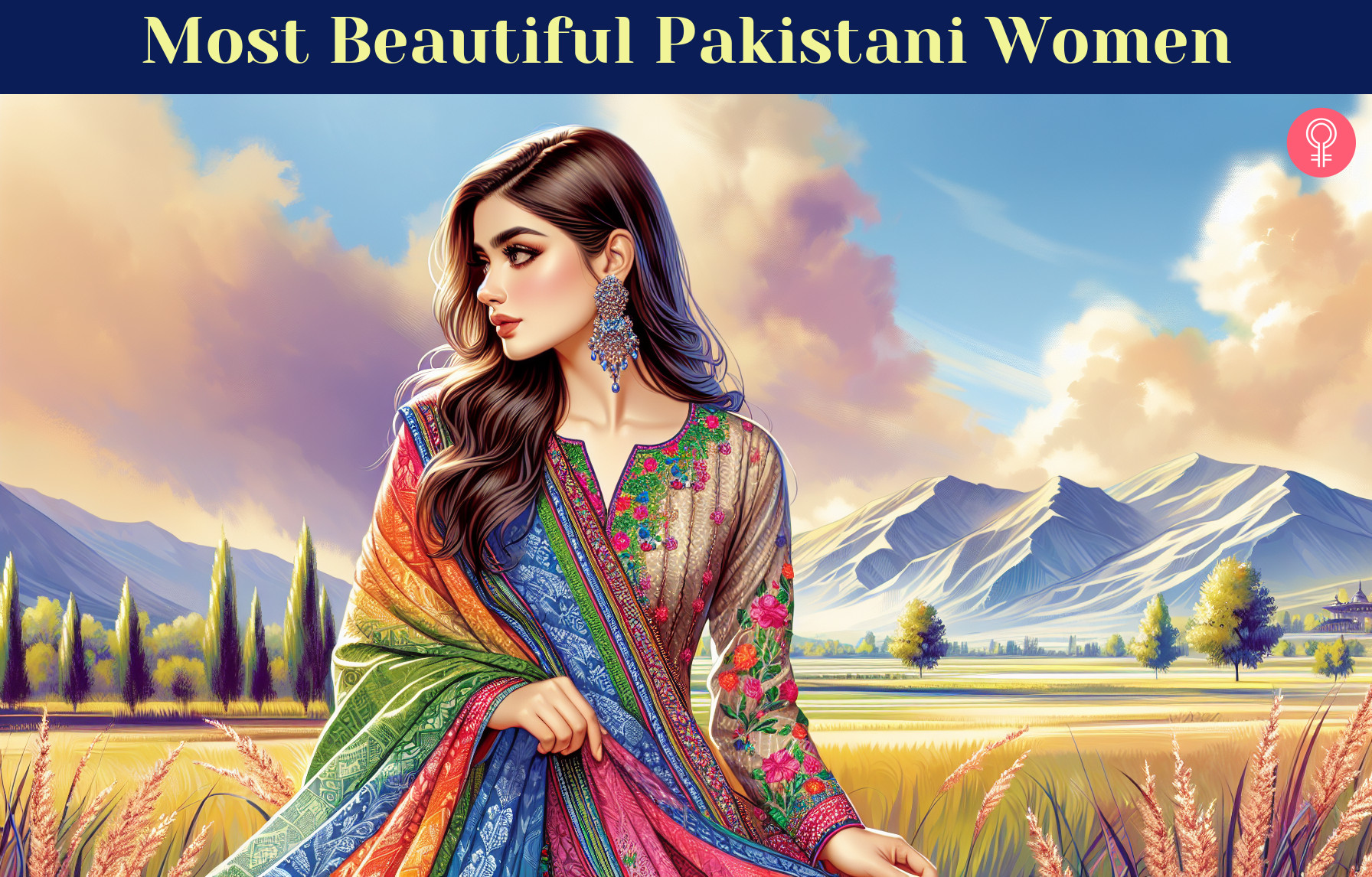 Beautiful Pakistani Women In The World_illustration