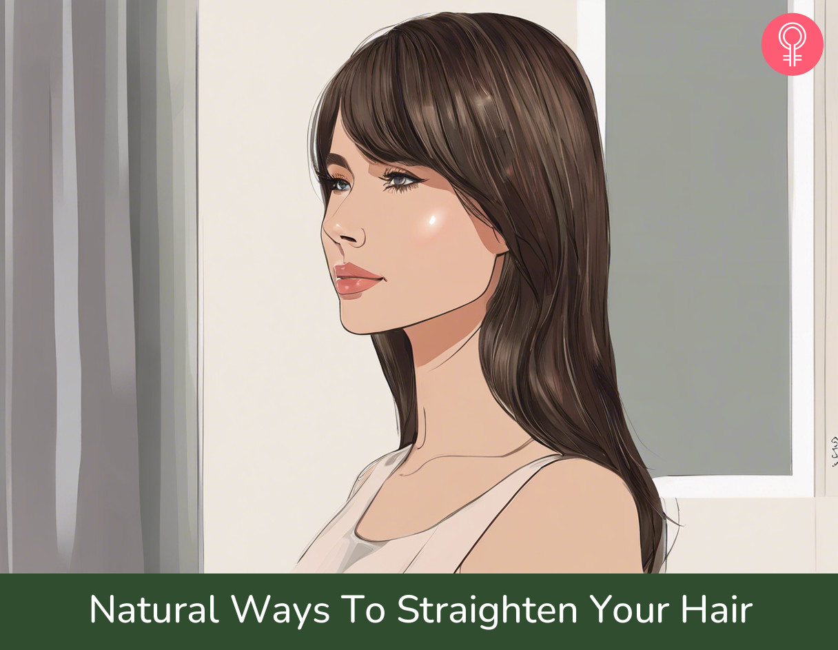 how to straighten hair naturally