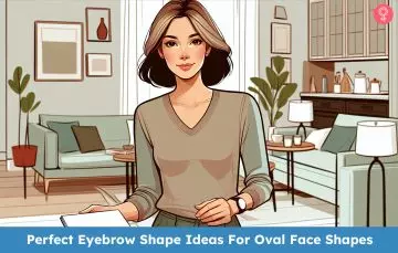 eyebrow shapes for oval face