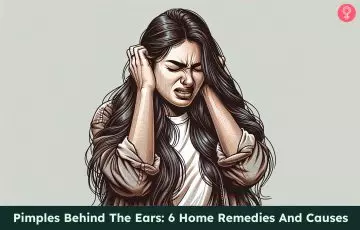 pimples behind ears