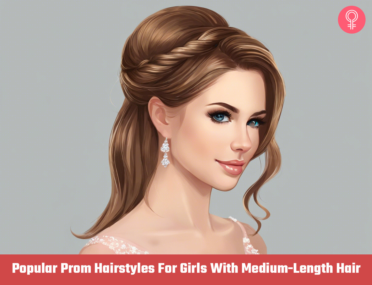 prom hairstyles for medium length hair