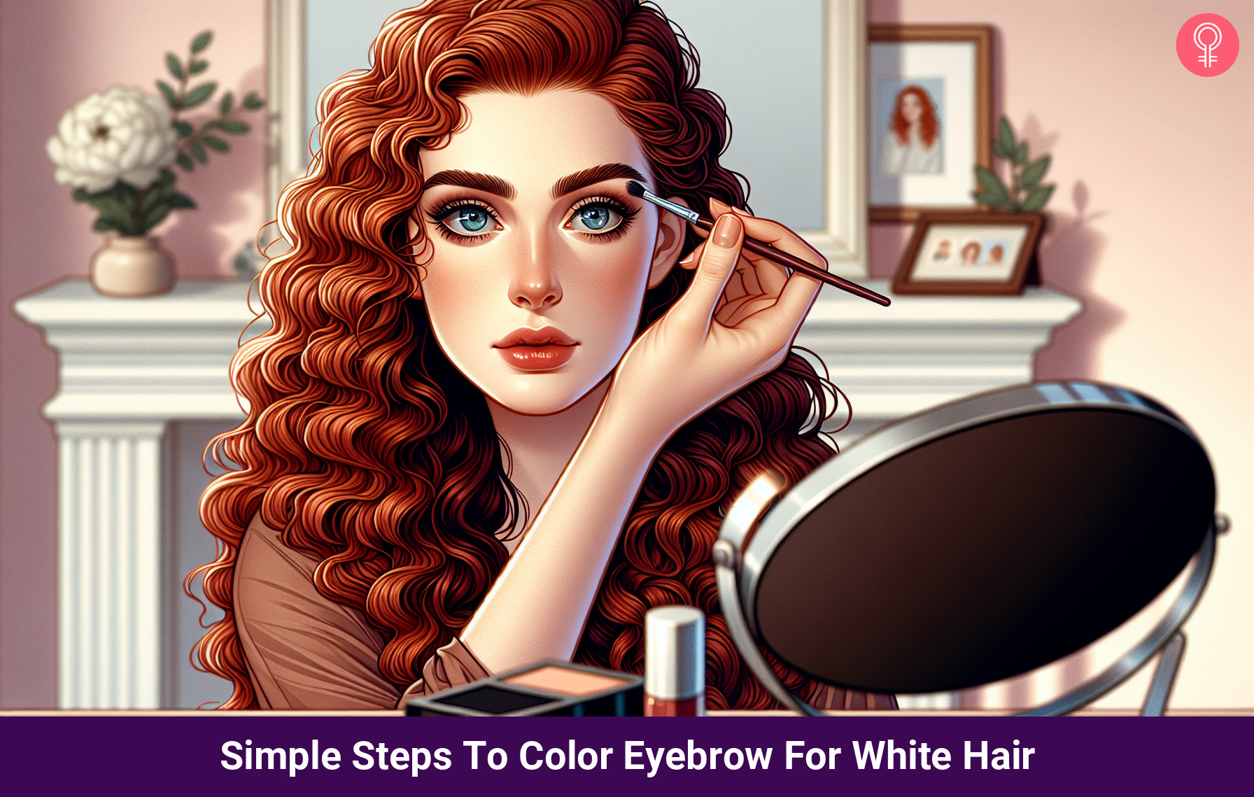 Steps To Color Eyebrow For White Hair