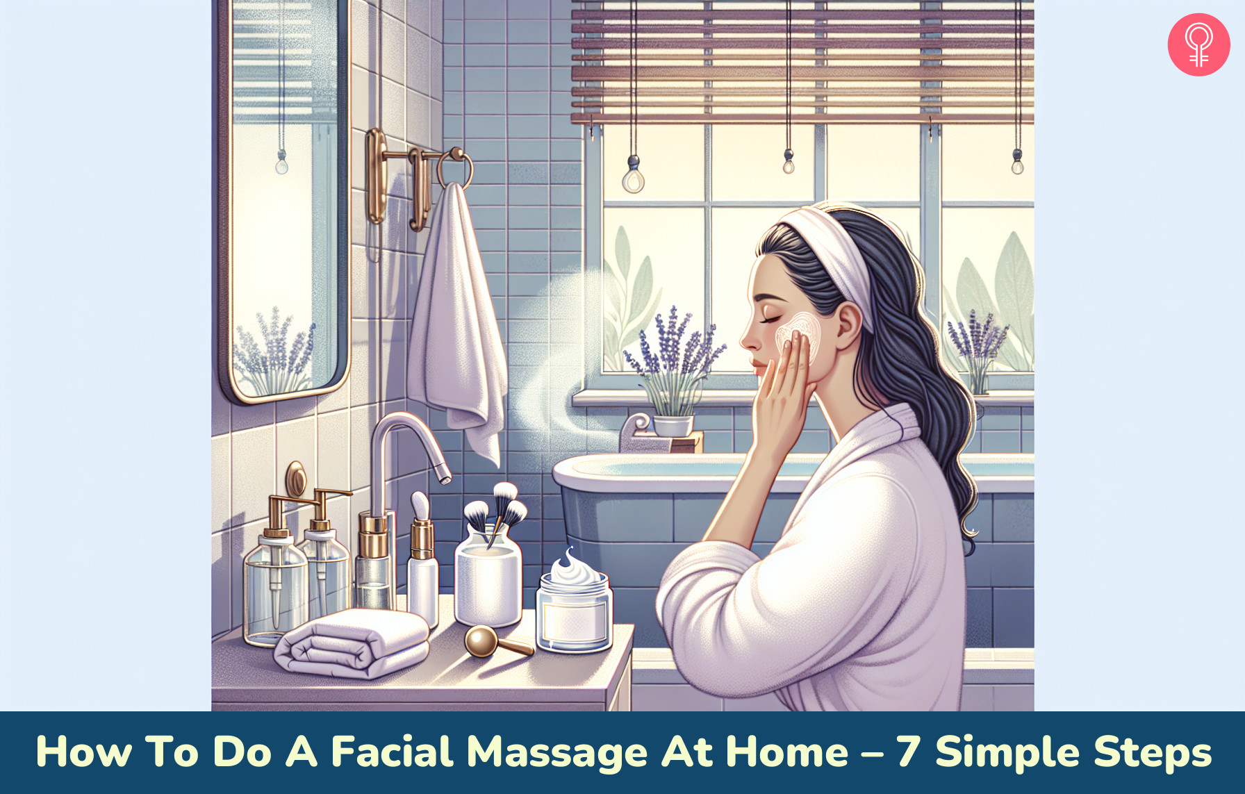 facial massage at home_illustration