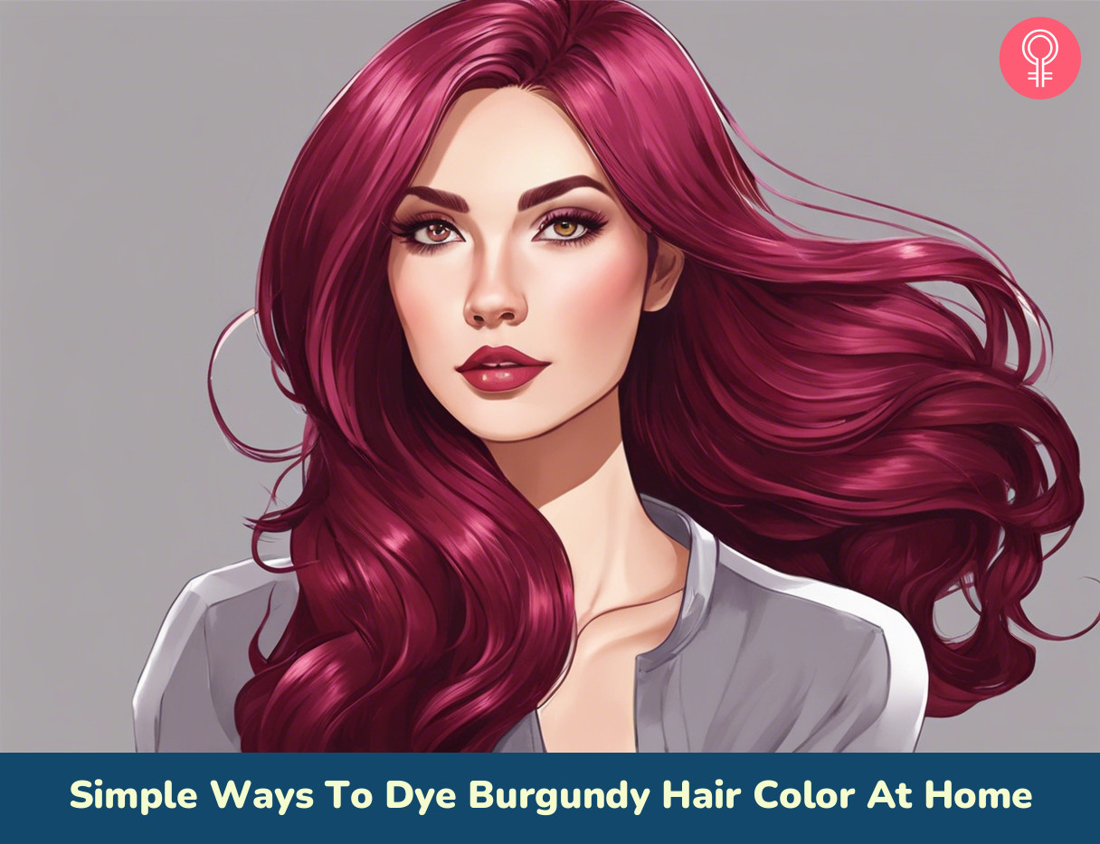 Ways To Dye Burgundy Hair Color At Home_illustration