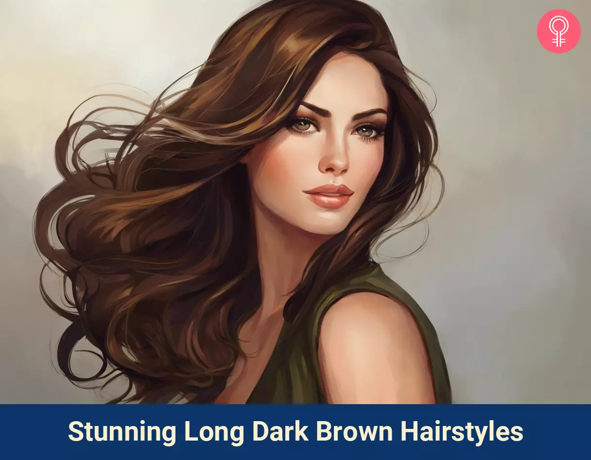 long dark brown hairstyles