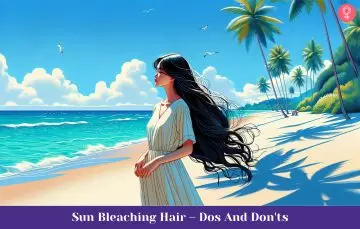 Sun Bleaching Hair