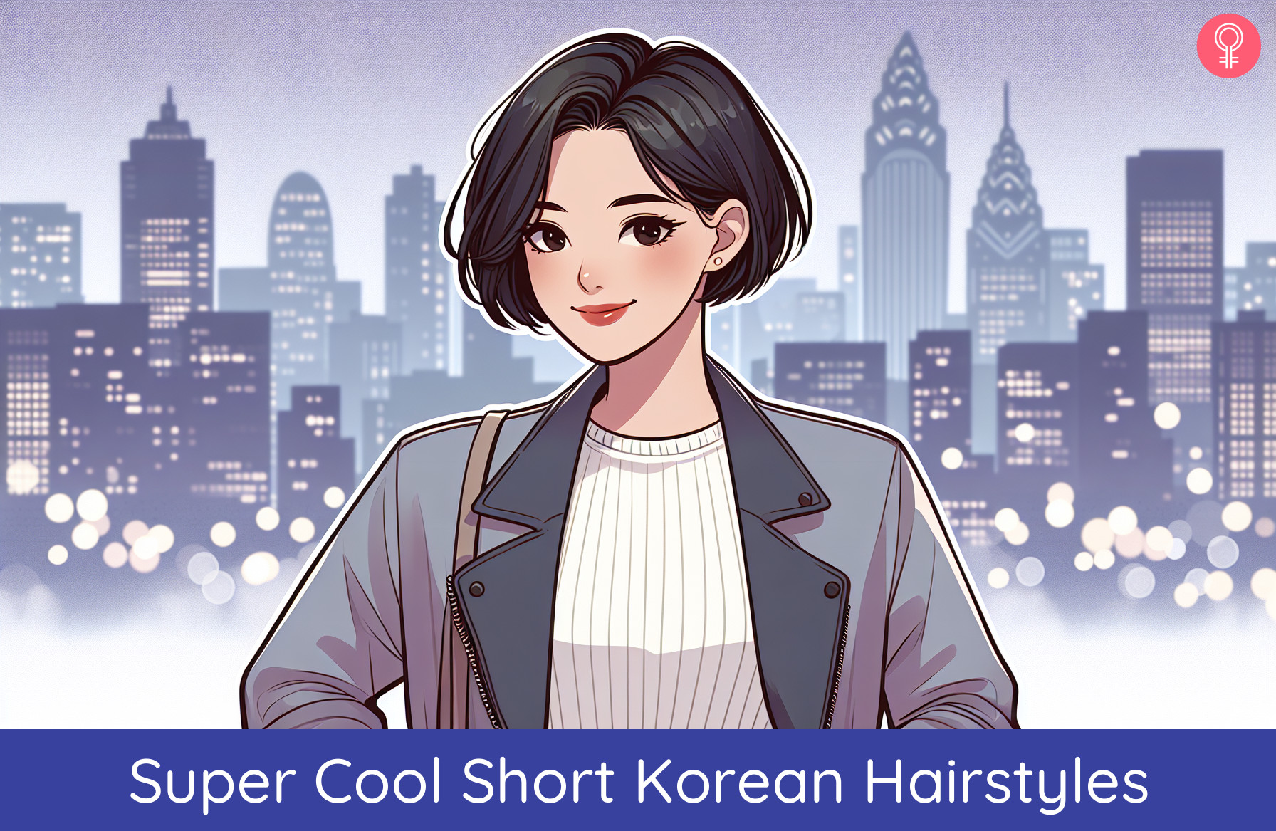 korean short hair_illustration