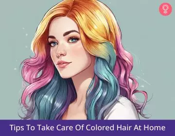 colored hair at home_illustration