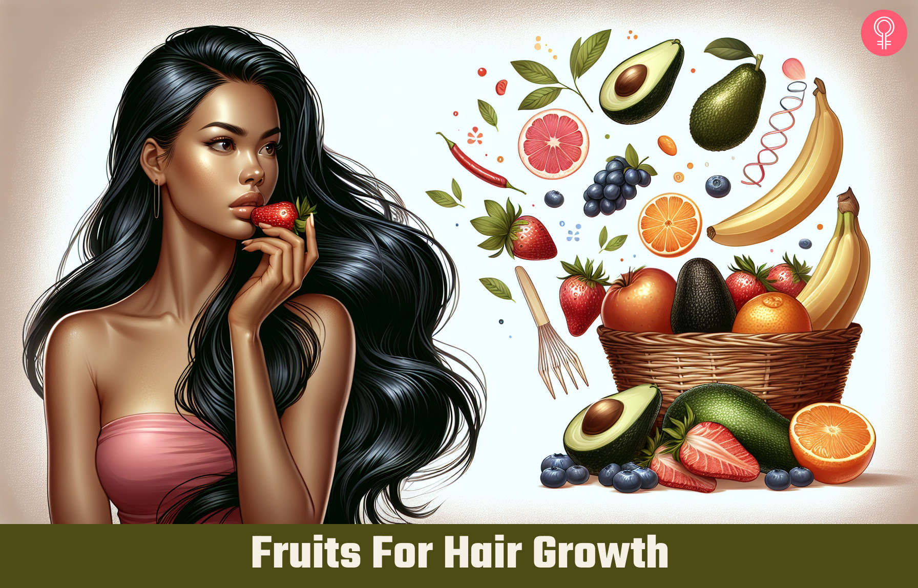 fruits for hair growth_illustration