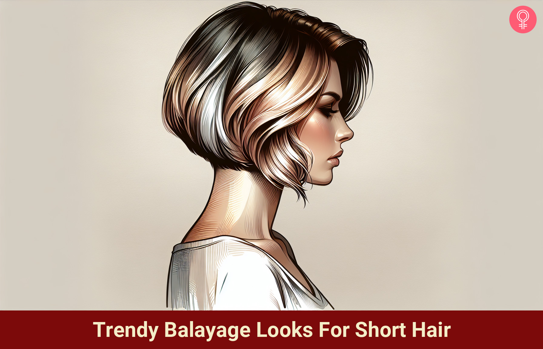 balayage short hair_illustration