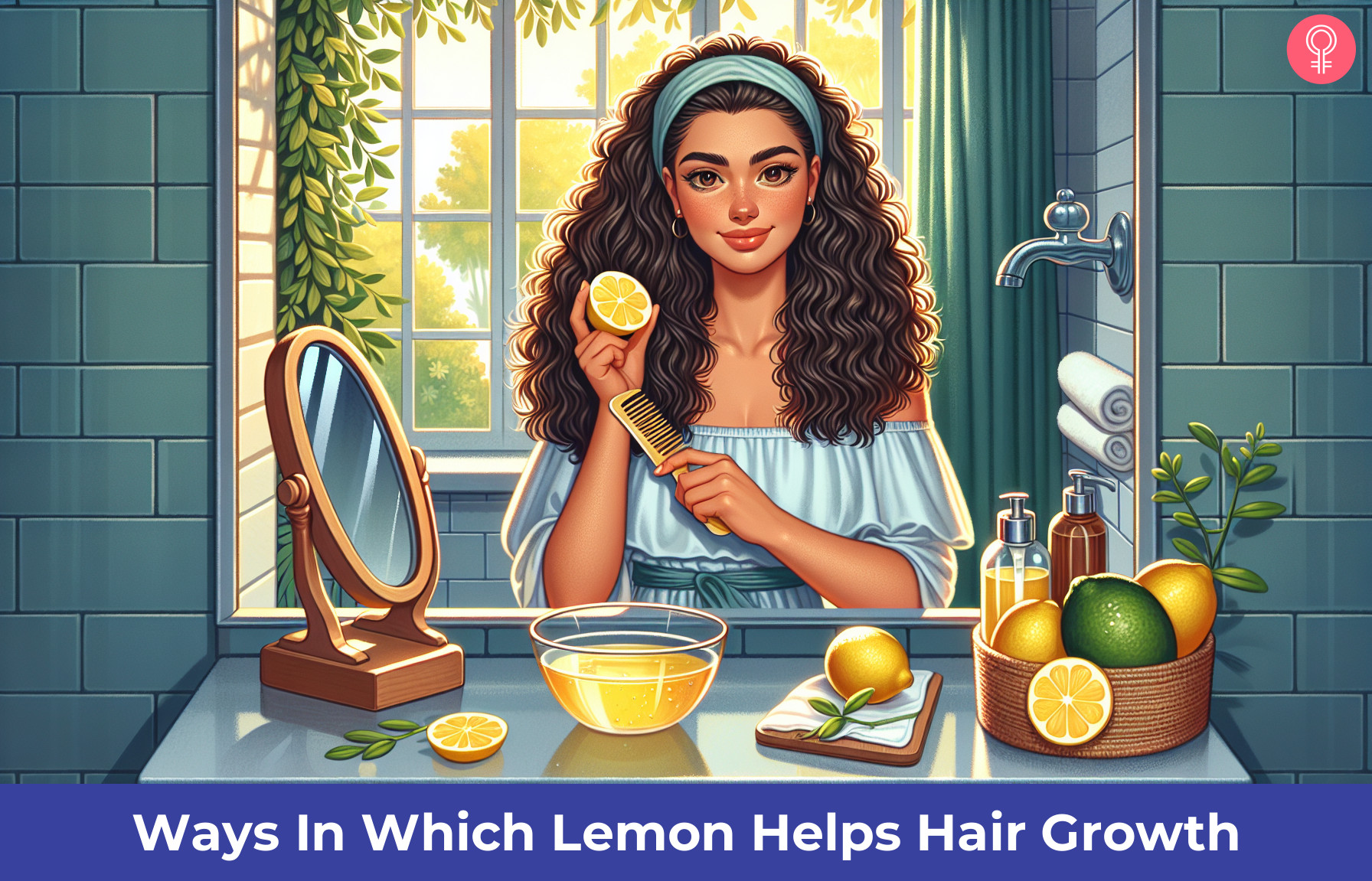 lemon for hair_illustration