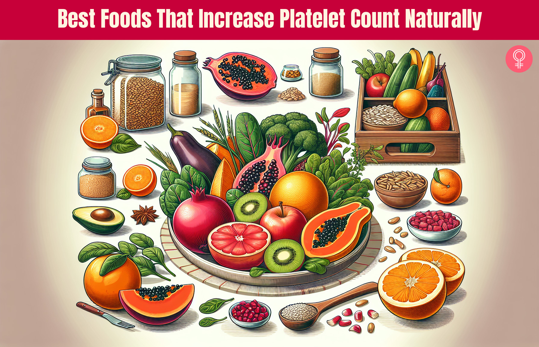 foods that increase platelet count naturally_illustration