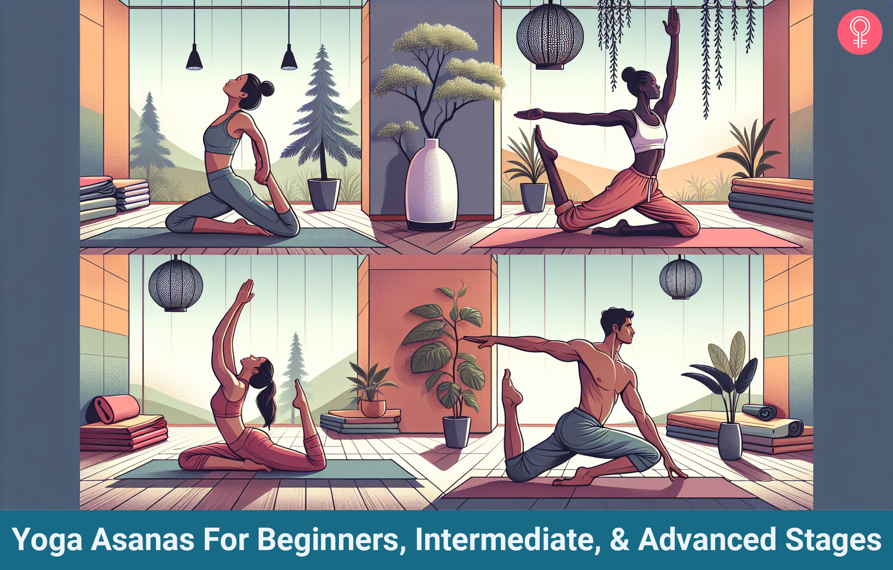 yoga asanas_illustration
